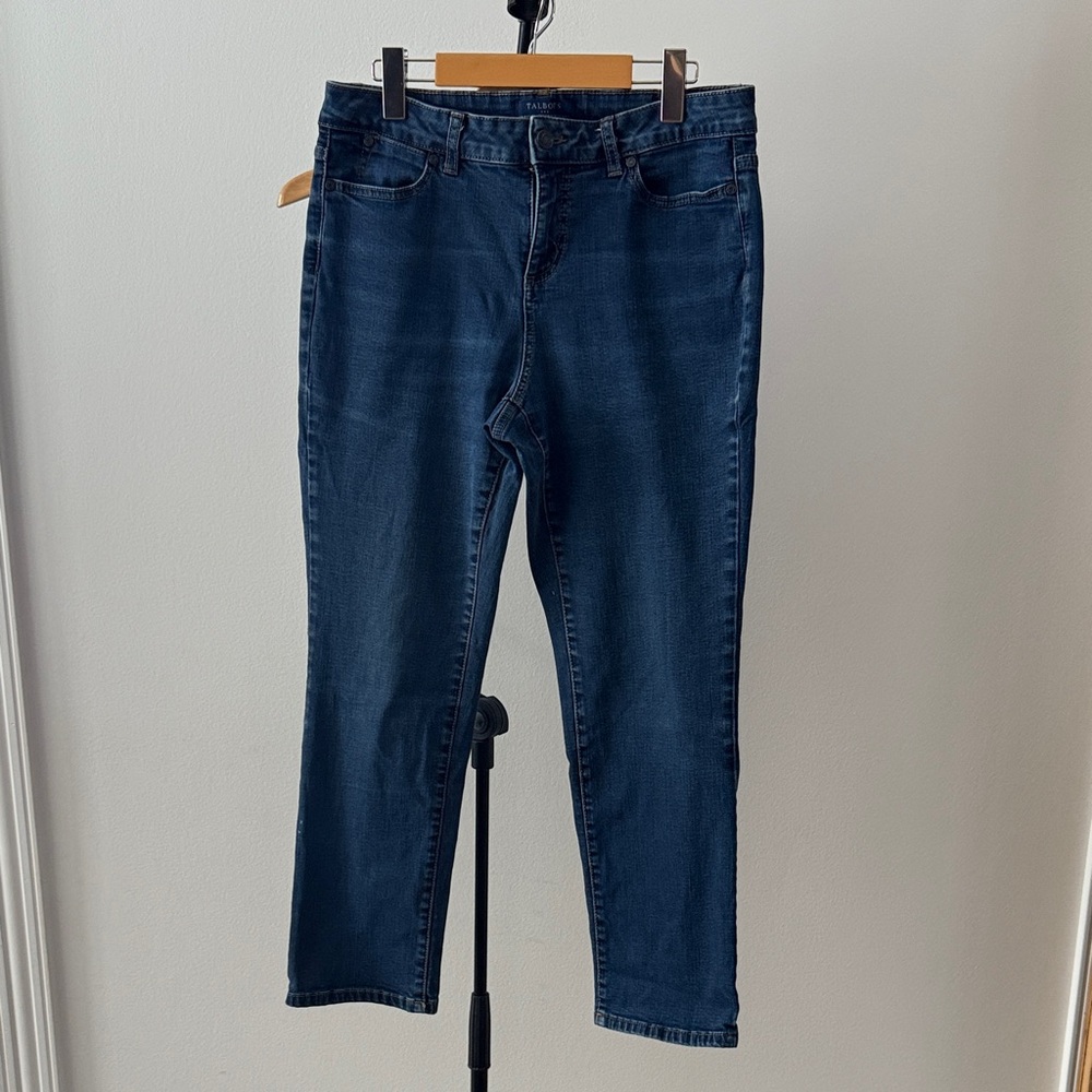 Talbots women’s petite blue straight leg jeans- Size 10P